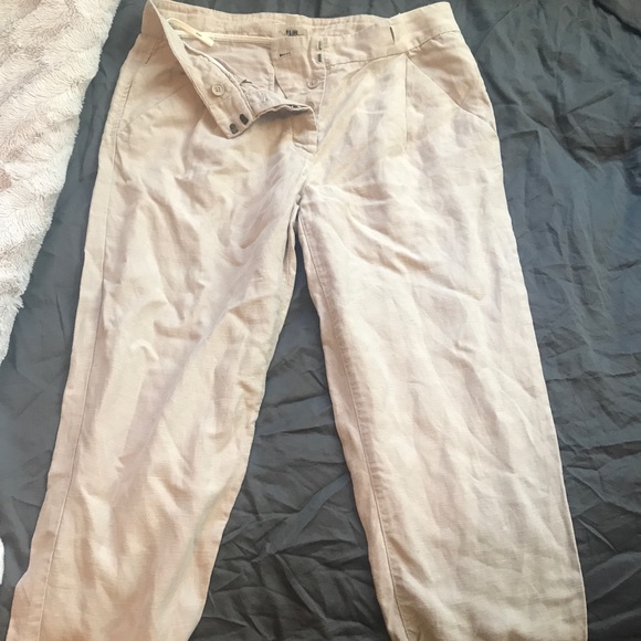 Wilfred Pants | Aritzia Wilfred Pink Linen Pants - Picture 4 of 4